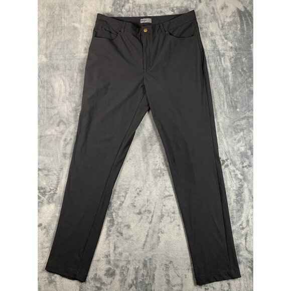 VRST Other - VRST Chino Pants Mens 36x34 Black Polyester Stretch Slim Fit Golf Wear Travel